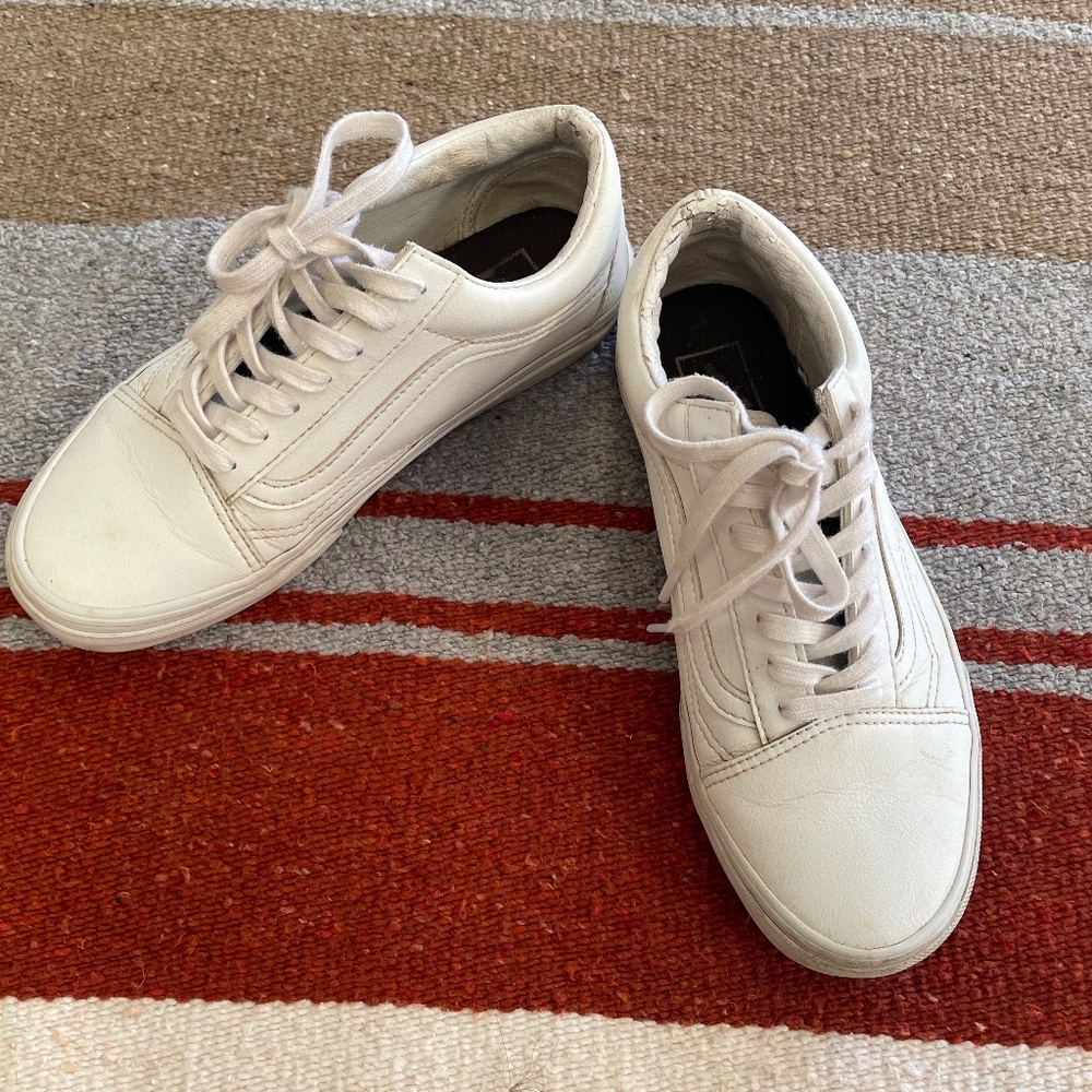 Womens Leather Vans